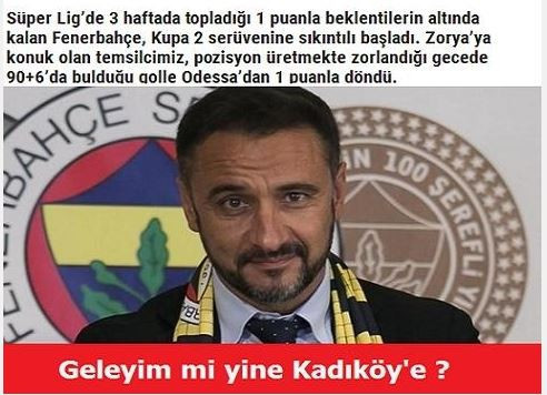 Zorya Luhansk-Fenerbahçe maçı capsleri