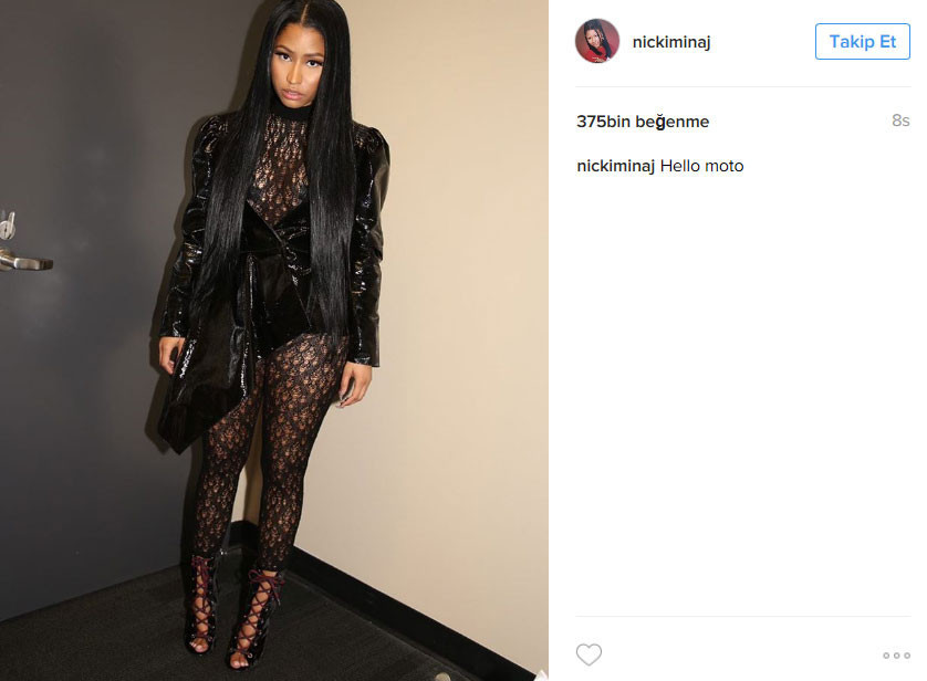 Nicki Minaj, Tidal’ın gecesinde giydiği kıyafetle olay oldu