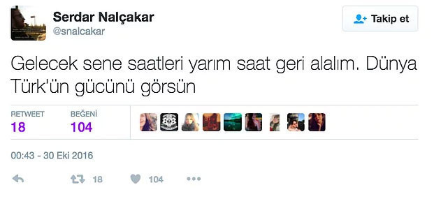 Saat Kaç tweetleri sosyal medyayı salladı