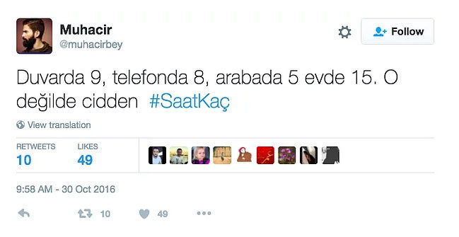 Saat Kaç tweetleri sosyal medyayı salladı