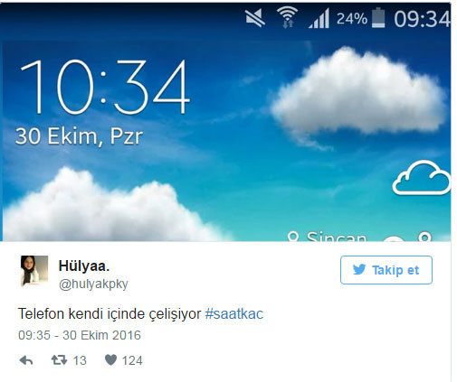 Saat Kaç tweetleri sosyal medyayı salladı