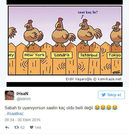 Saat Kaç tweetleri sosyal medyayı salladı