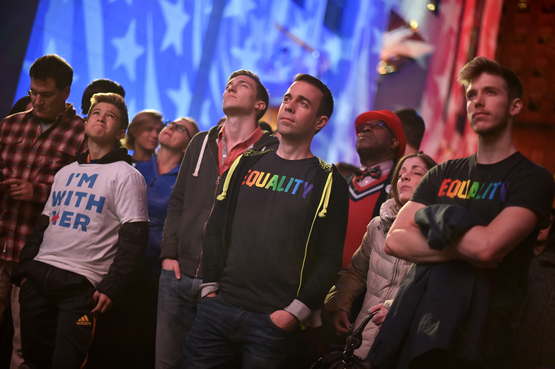 Clinton taraftarları gözyaşlarına boğuldu