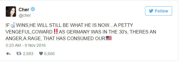 Donald Trump başkan oldu, ünlüler yıkıldı