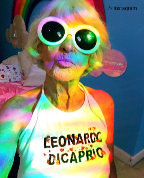 88 yaşındaki fenomen Baddie Winkle reklam yıldızı oldu