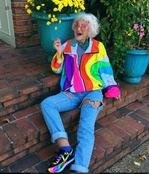 88 yaşındaki fenomen Baddie Winkle reklam yıldızı oldu