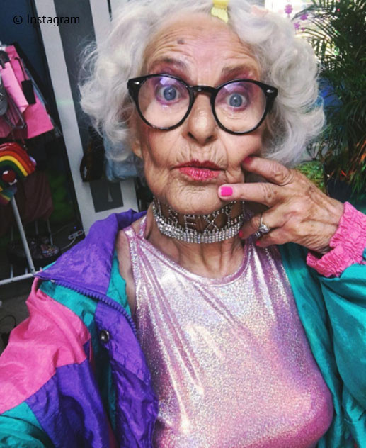 88 yaşındaki fenomen Baddie Winkle reklam yıldızı oldu