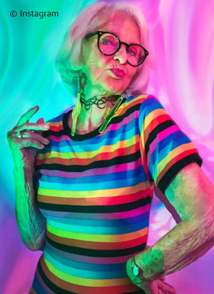 88 yaşındaki fenomen Baddie Winkle reklam yıldızı oldu
