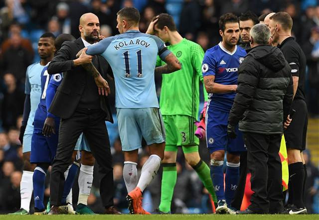 Manchester City-Chelsea maçında olay