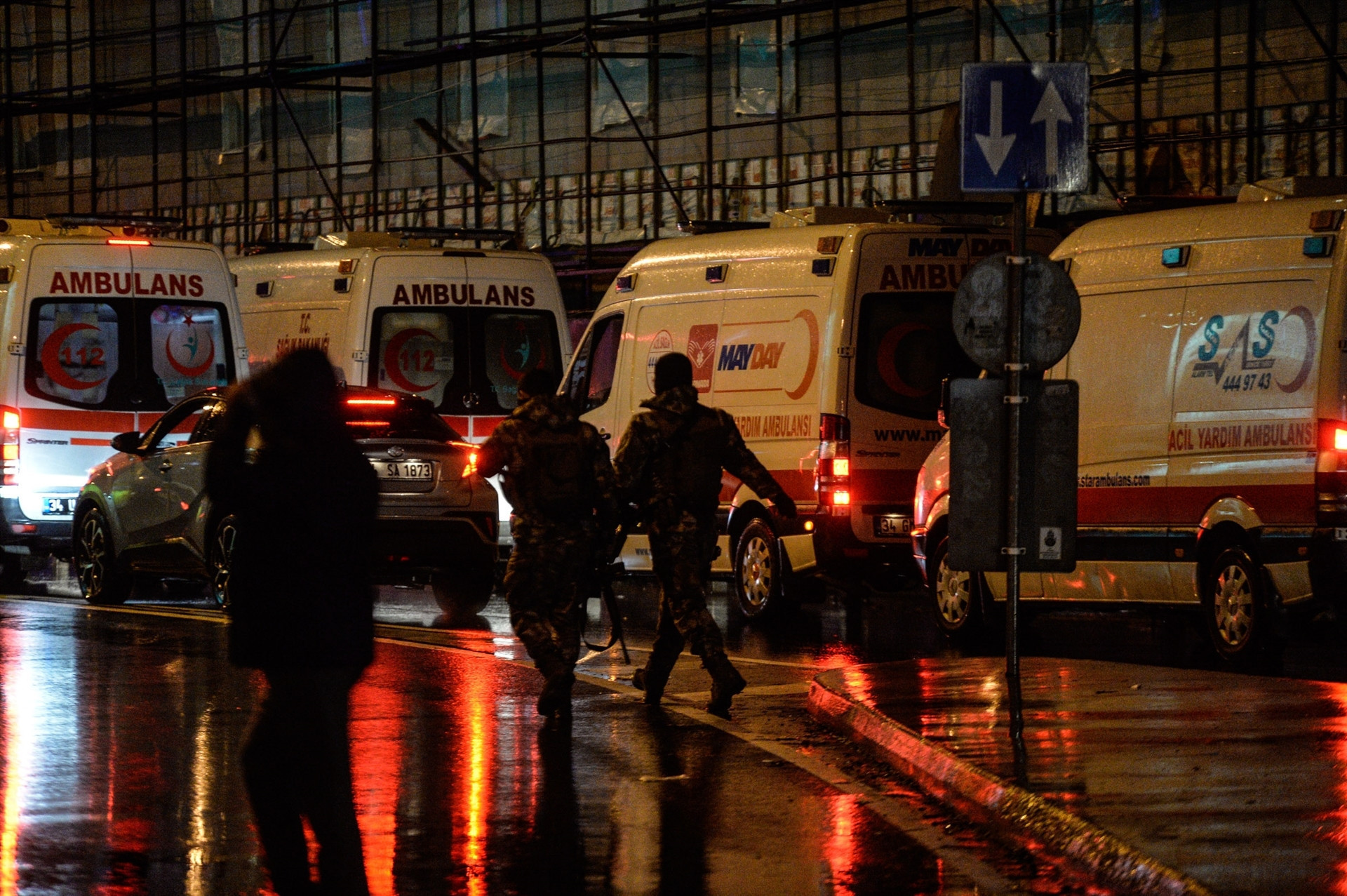 Reinadaki saldırı sonrası fotoğraflar