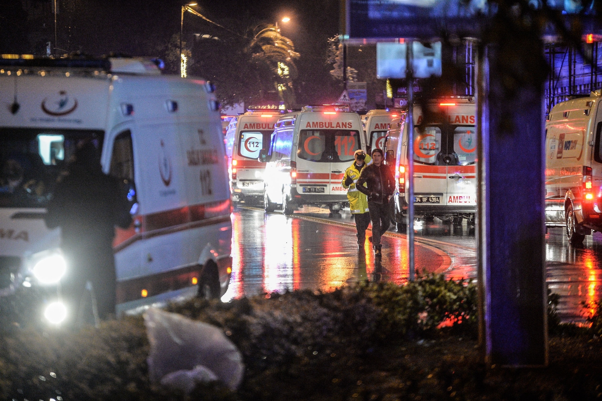 Reinadaki saldırı sonrası fotoğraflar