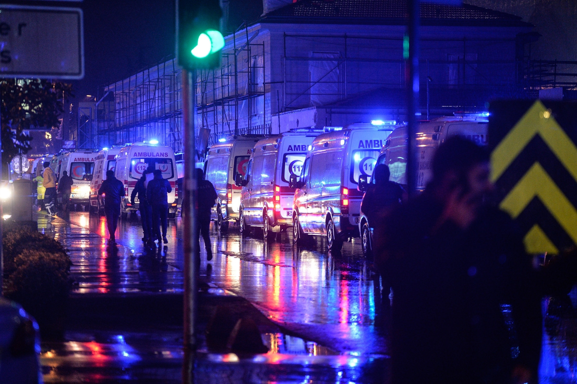 Reinadaki saldırı sonrası fotoğraflar
