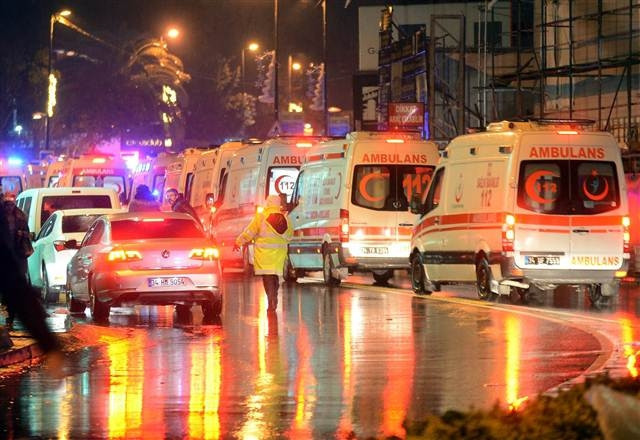 Reinadaki saldırı sonrası fotoğraflar
