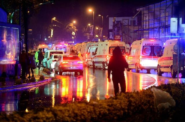 Reinadaki saldırı sonrası fotoğraflar