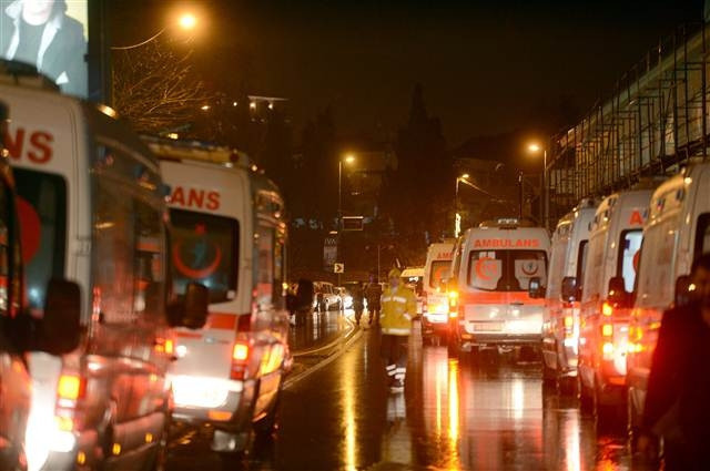 Reinadaki saldırı sonrası fotoğraflar