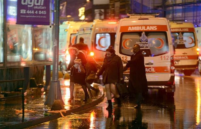 Reinadaki saldırı sonrası fotoğraflar