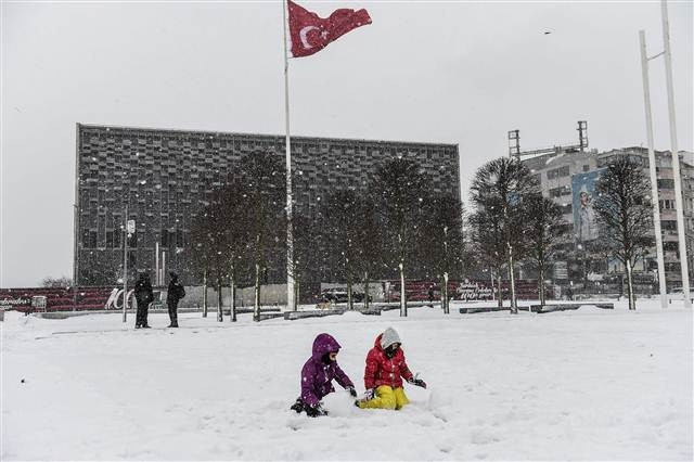İstanbuldan kar manzaraları...