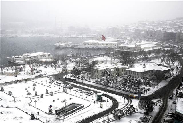 İstanbuldan kar manzaraları...