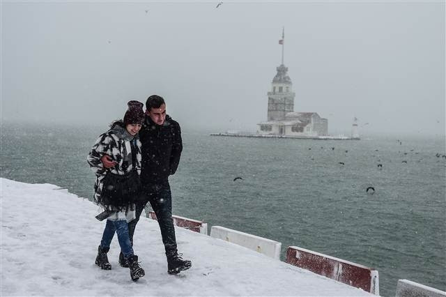 İstanbuldan kar manzaraları...