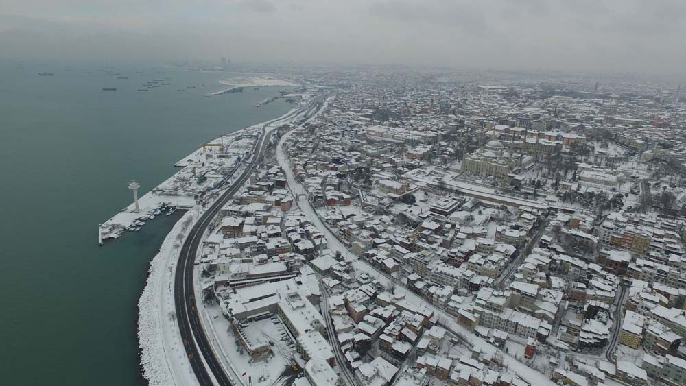 İstanbuldan kar manzaraları