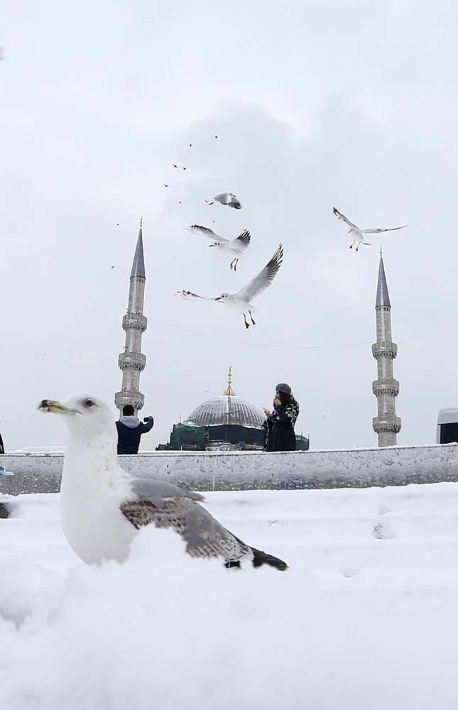İstanbuldan kar manzaraları