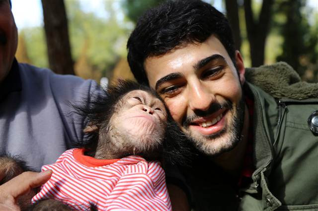 Şempanze Can, Gazianteplilerin ilgi odağı oldu