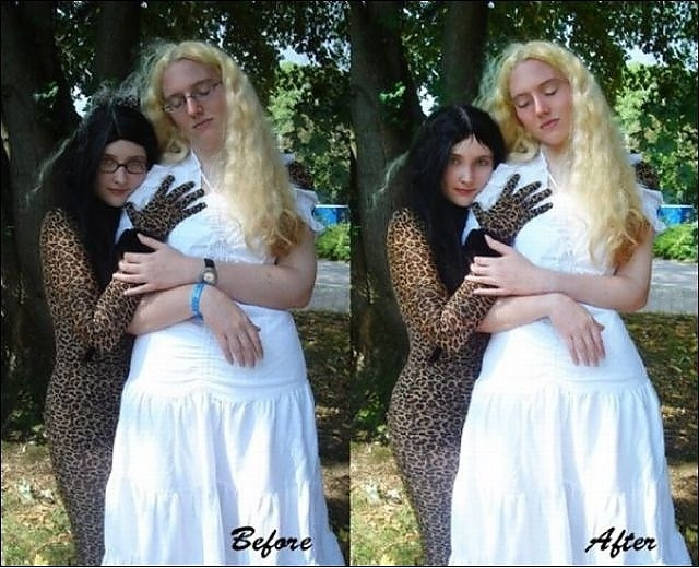 Photoshoptan önce ve sonra... Şaşırtan görüntüler