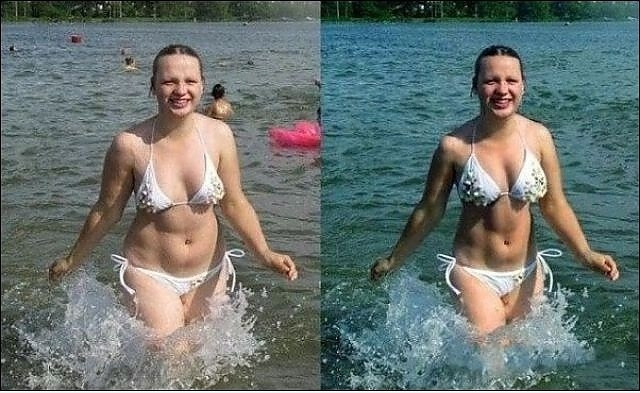 Photoshoptan önce ve sonra... Şaşırtan görüntüler