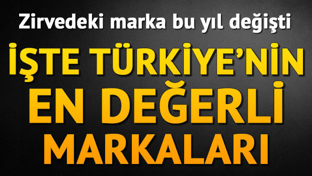 Türkiyenin en değerli markası belli oldu