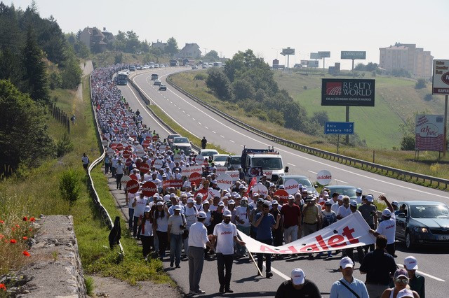 Kılıçdaroğlu Adalet Yürüyüşünün 12. gününde... İşte yürüyüşten fotoğraflar
