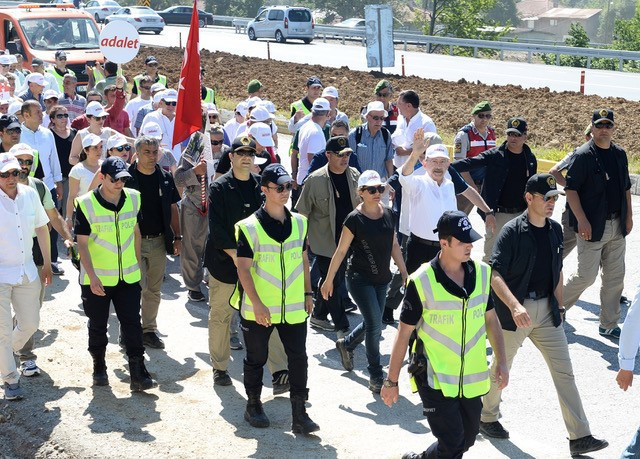 Kılıçdaroğlu Adalet Yürüyüşünün 12. gününde... İşte yürüyüşten fotoğraflar