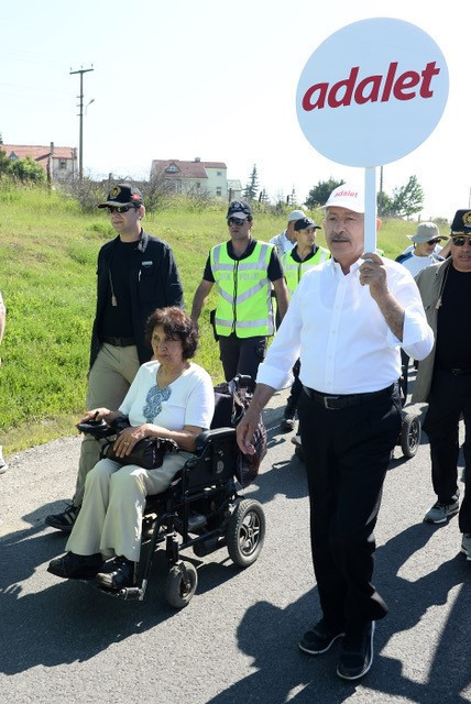 Kılıçdaroğlu Adalet Yürüyüşünün 12. gününde... İşte yürüyüşten fotoğraflar