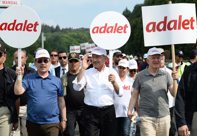 Kılıçdaroğlu Adalet Yürüyüşünün 12. gününde... İşte yürüyüşten fotoğraflar