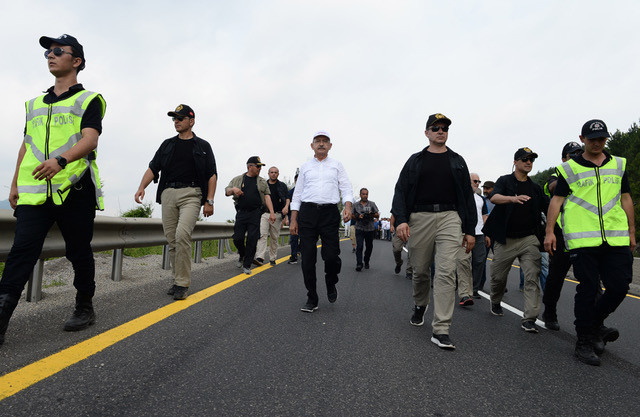 Kılıçdaroğlu Adalet Yürüyüşünün 12. gününde... İşte yürüyüşten fotoğraflar