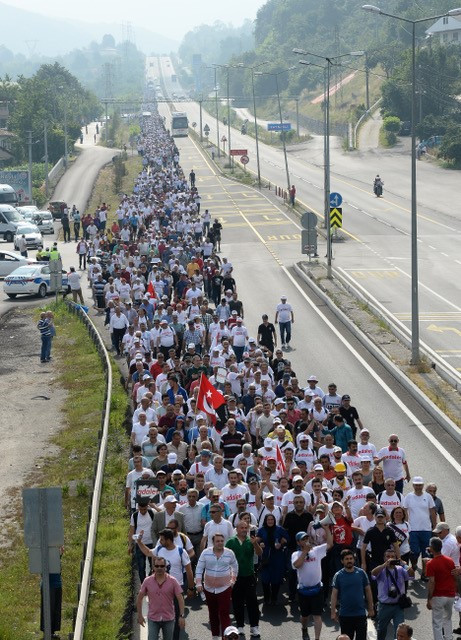 Kılıçdaroğlunun Adalet Yürüyüşünün 13. gününden fotoğraflar