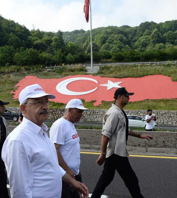 Kılıçdaroğlunun Adalet Yürüyüşünün 13. gününden fotoğraflar