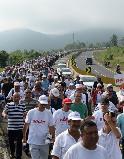 Kılıçdaroğlunun Adalet Yürüyüşünün 13. gününden fotoğraflar