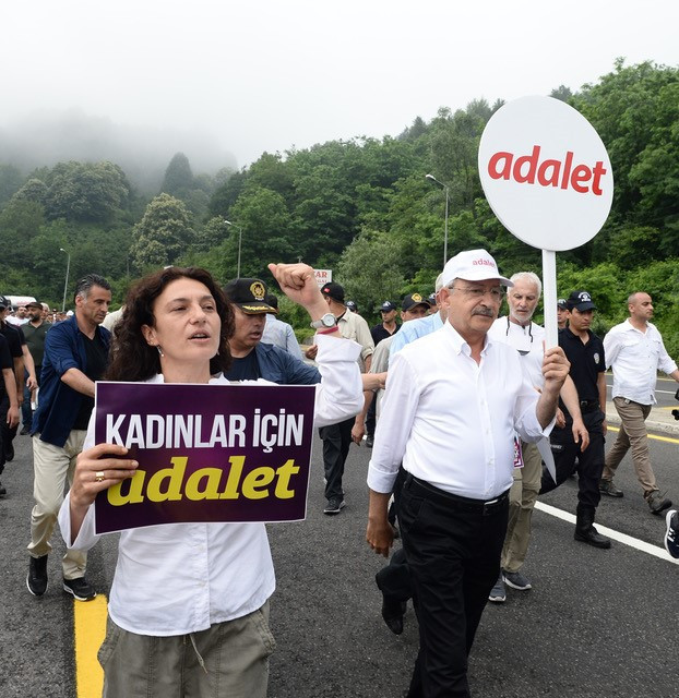 Kılıçdaroğlunun Adalet Yürüyüşünün 13. gününden fotoğraflar
