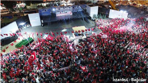 Demokrasi nöbeti sona erdi