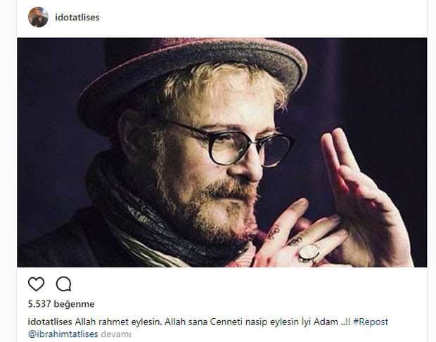 Ünlü isimlerden Harun Kolçaka veda