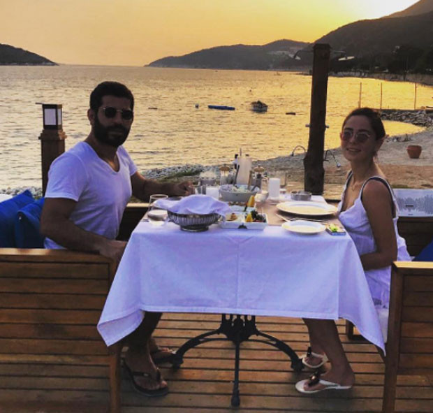 Balayından ilk poz geldi