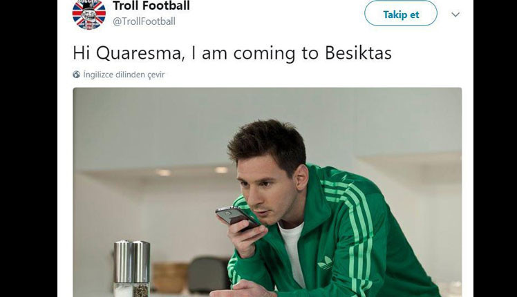 Messiden Quaresmaya: Come to Beşiktaş
