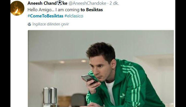 Messiden Quaresmaya: Come to Beşiktaş