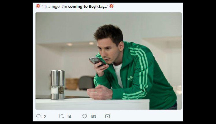 Messiden Quaresmaya: Come to Beşiktaş