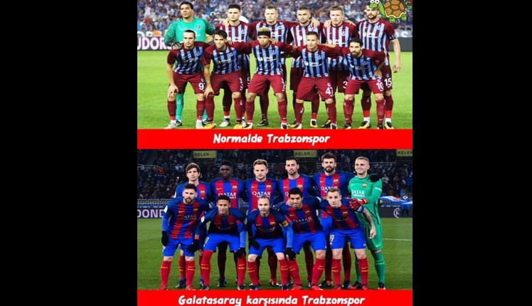 Trabzonspor - Galatasaray maçı sonrası capsler