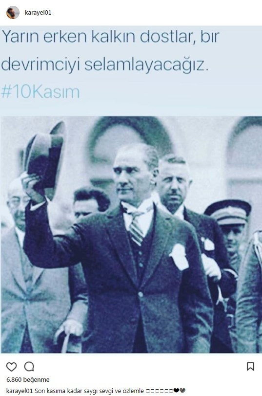 Ünlülerden 10 Kasım mesajları... Ünlülerden 10 Kasım mesajları...