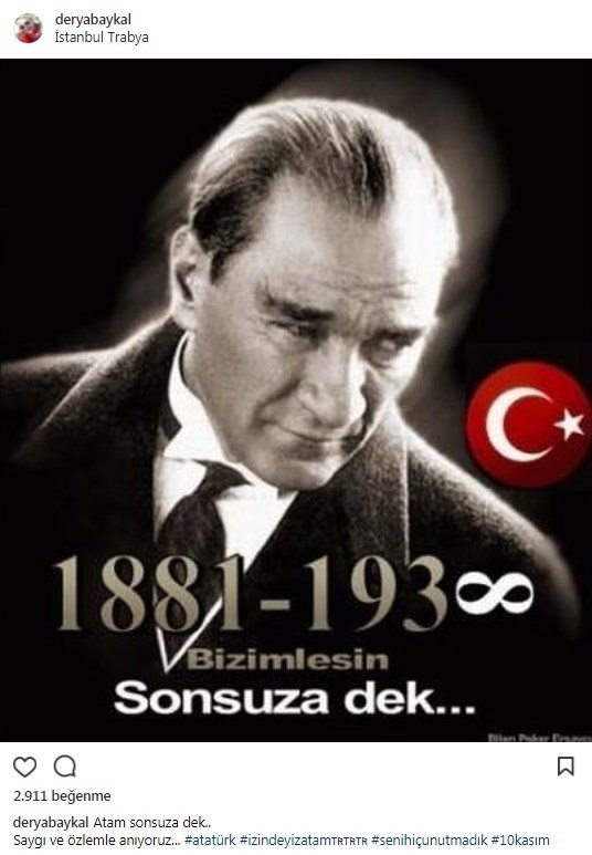 Ünlülerden 10 Kasım mesajları... Ünlülerden 10 Kasım mesajları...