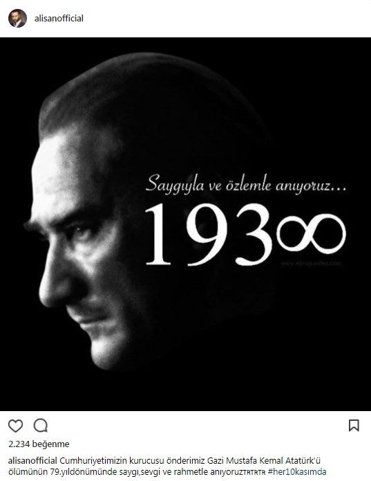 Ünlülerden 10 Kasım mesajları... Ünlülerden 10 Kasım mesajları...