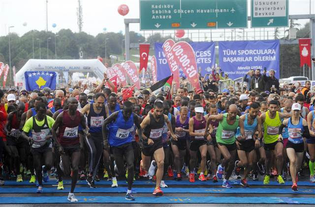 İstanbulda maraton coşkusu İstanbulda maraton coşkusu