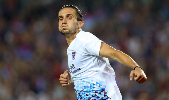 Dünya devi Trabzonda Yusuf Yazıcı... Dünya devi Trabzonda Yusuf Yazıcı...